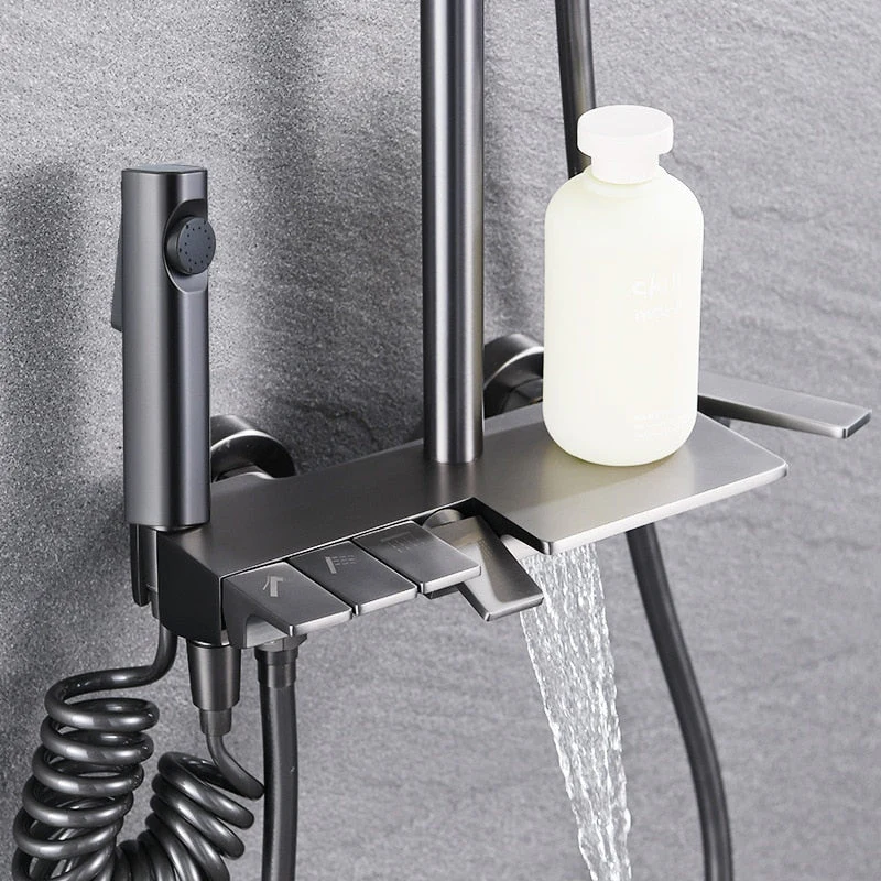 Elegant Piano Style Rainfall Bathroom Shower Set - Image 2