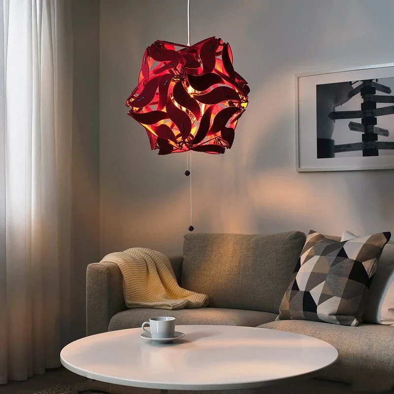 Elegant Retractable Bauhinia Blossom Pendant Light - Image 3