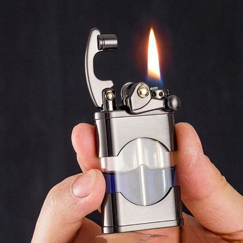 Elegant Retro Slim Metal Lighter - Image 3
