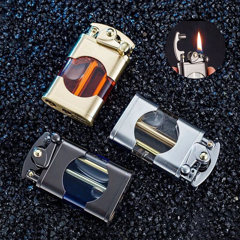 Elegant Retro Slim Metal Lighter - Image 7