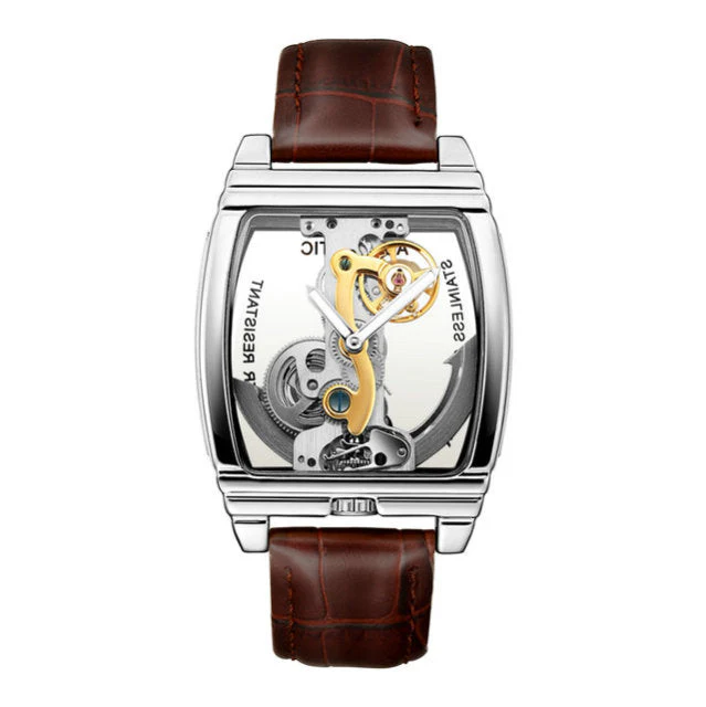Elegant Self Winding Transparent Mechanical Men Watches - Image 10