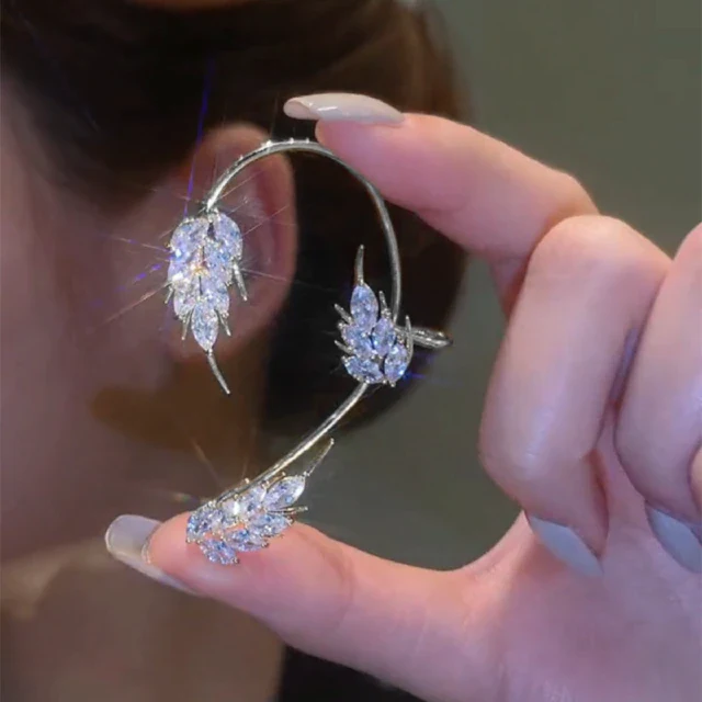 Elegant Sparkling Zircon Fairy Wings Earrings - Image 6