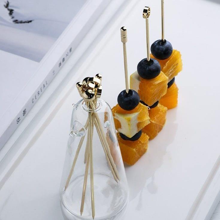 Elegant Stainless Steel Fruit Fork Jar - Image 11
