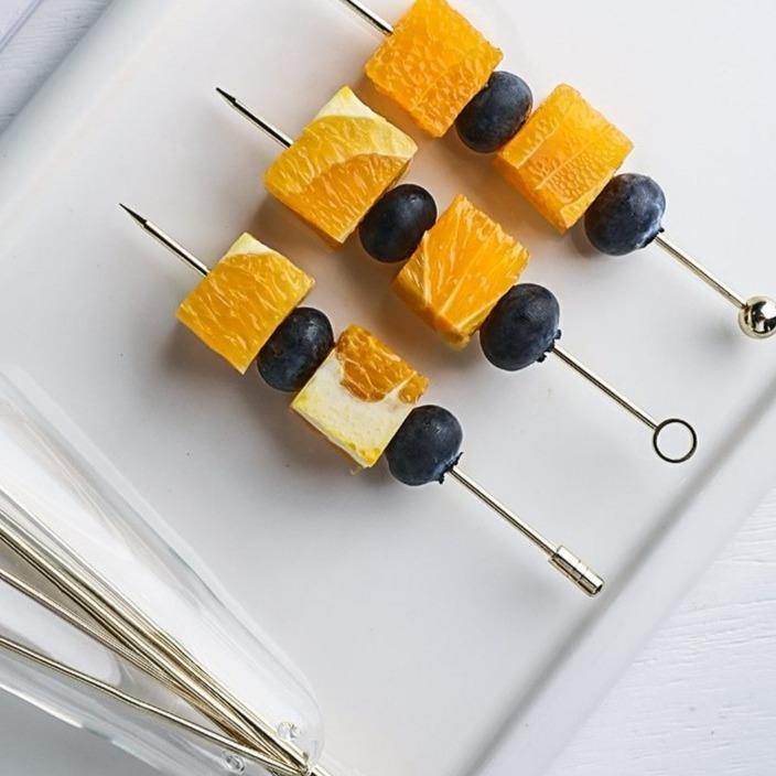 Elegant Stainless Steel Fruit Fork Jar - Image 12