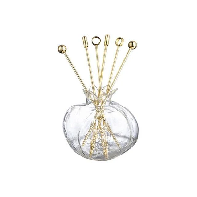 Elegant Stainless Steel Fruit Fork Jar - Image 15