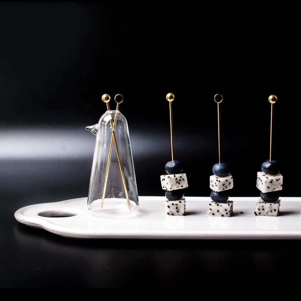 Elegant Stainless Steel Fruit Fork Jar - Image 7