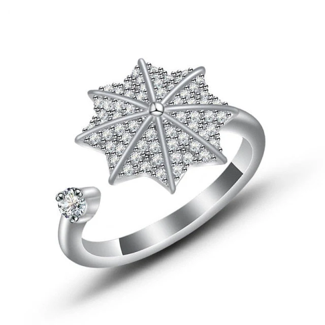 Elegant Sunflower Sunshine Rotating Ring - Image 11
