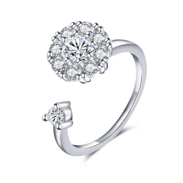 Elegant Sunflower Sunshine Rotating Ring - Image 12