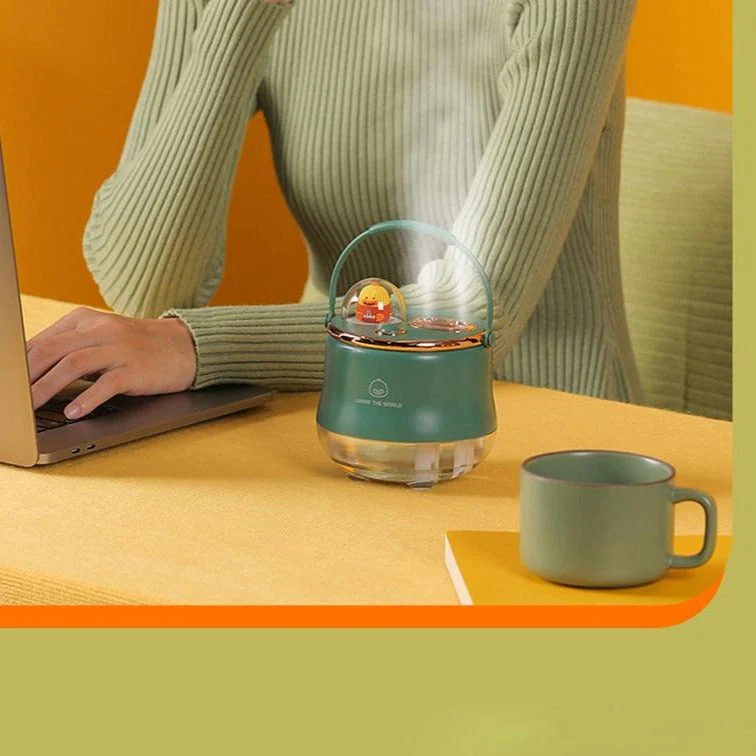 Elegant Teapot Humidifier Night Lamp - Image 2
