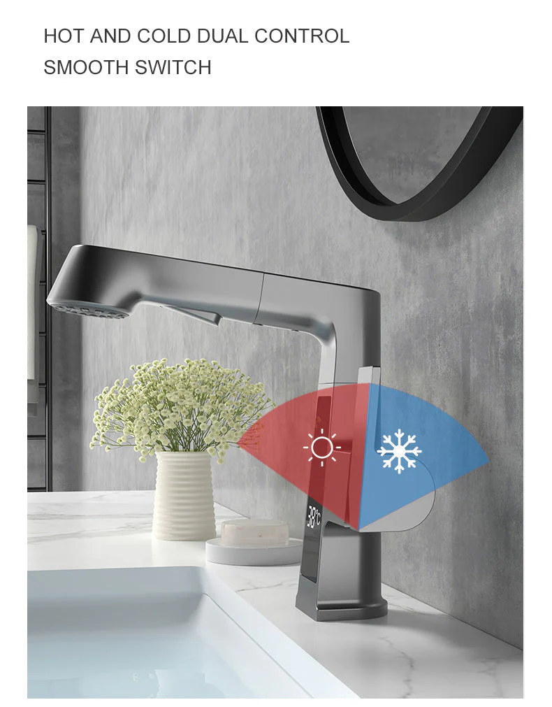 Elegant Temperature Display Smart Faucet - Image 11