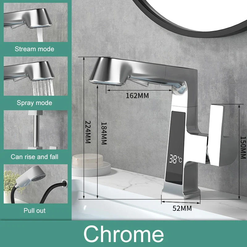 Elegant Temperature Display Smart Faucet - Image 15