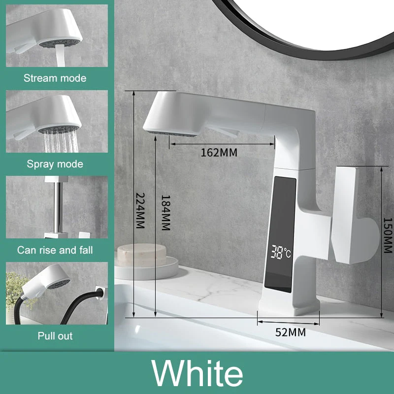 Elegant Temperature Display Smart Faucet - Image 16