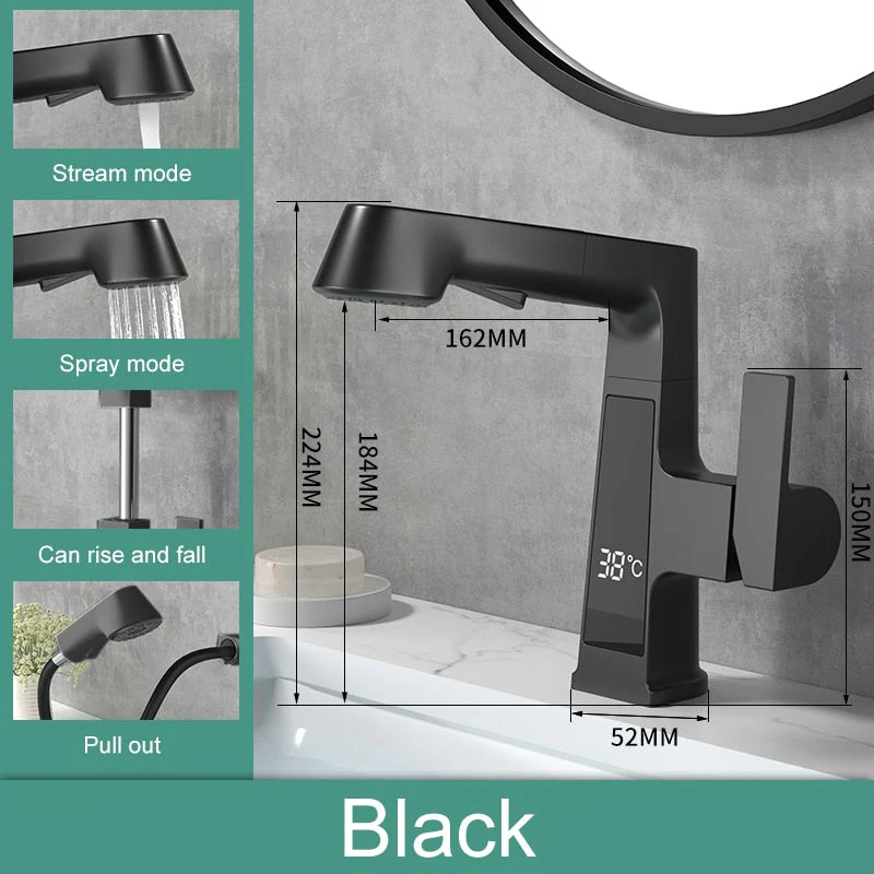 Elegant Temperature Display Smart Faucet - Image 17