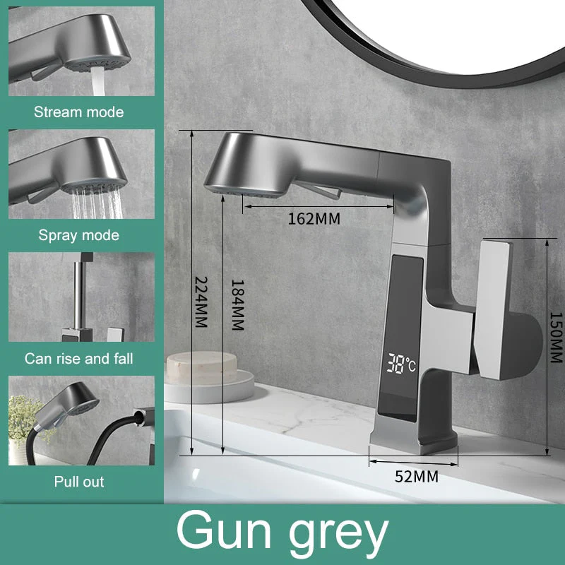 Elegant Temperature Display Smart Faucet - Image 18