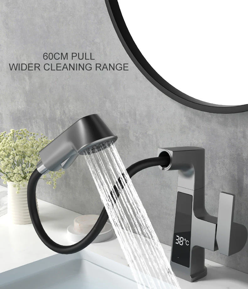 Elegant Temperature Display Smart Faucet - Image 3
