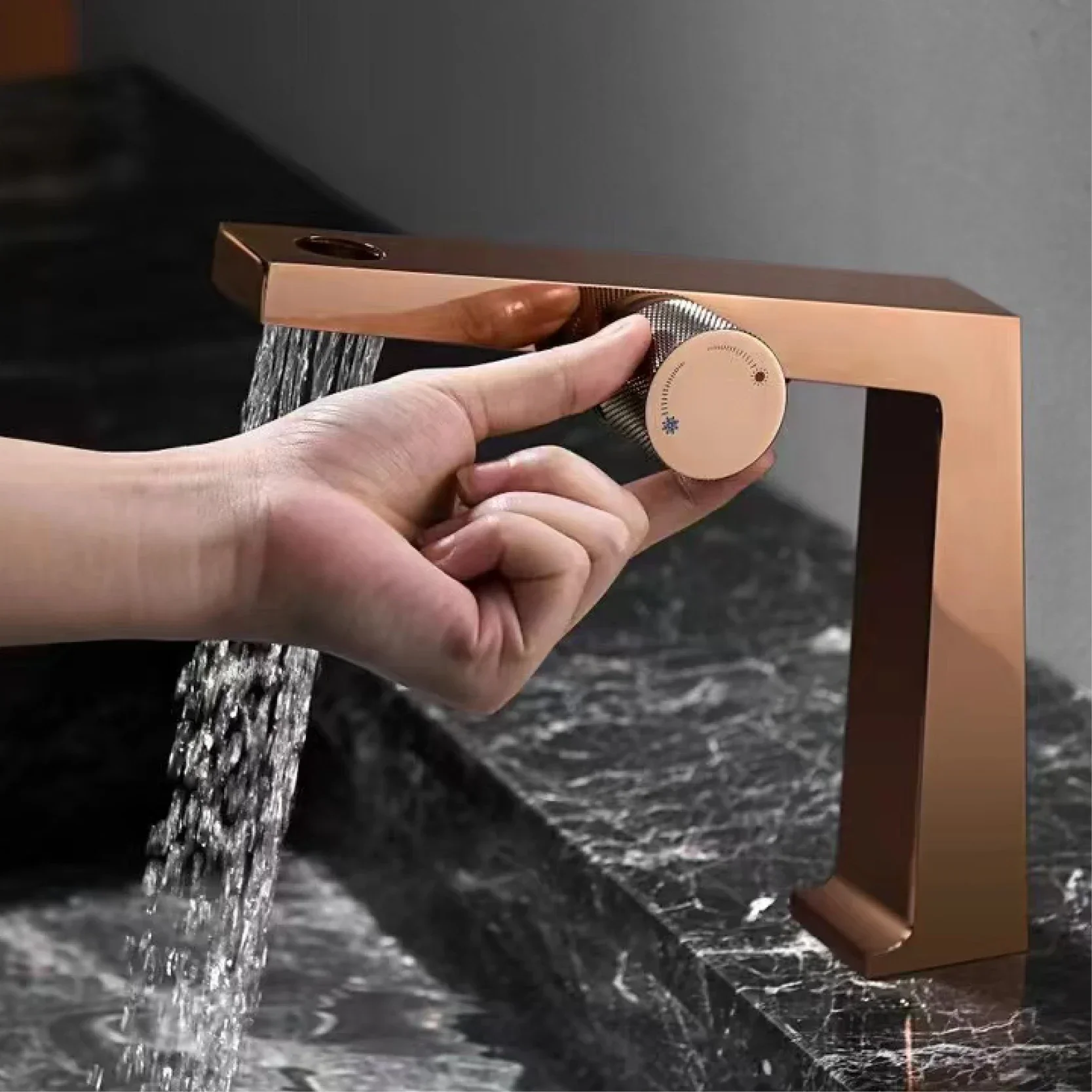 Elegant Touch Single Dual Control Bathroom Faucet - Image 2
