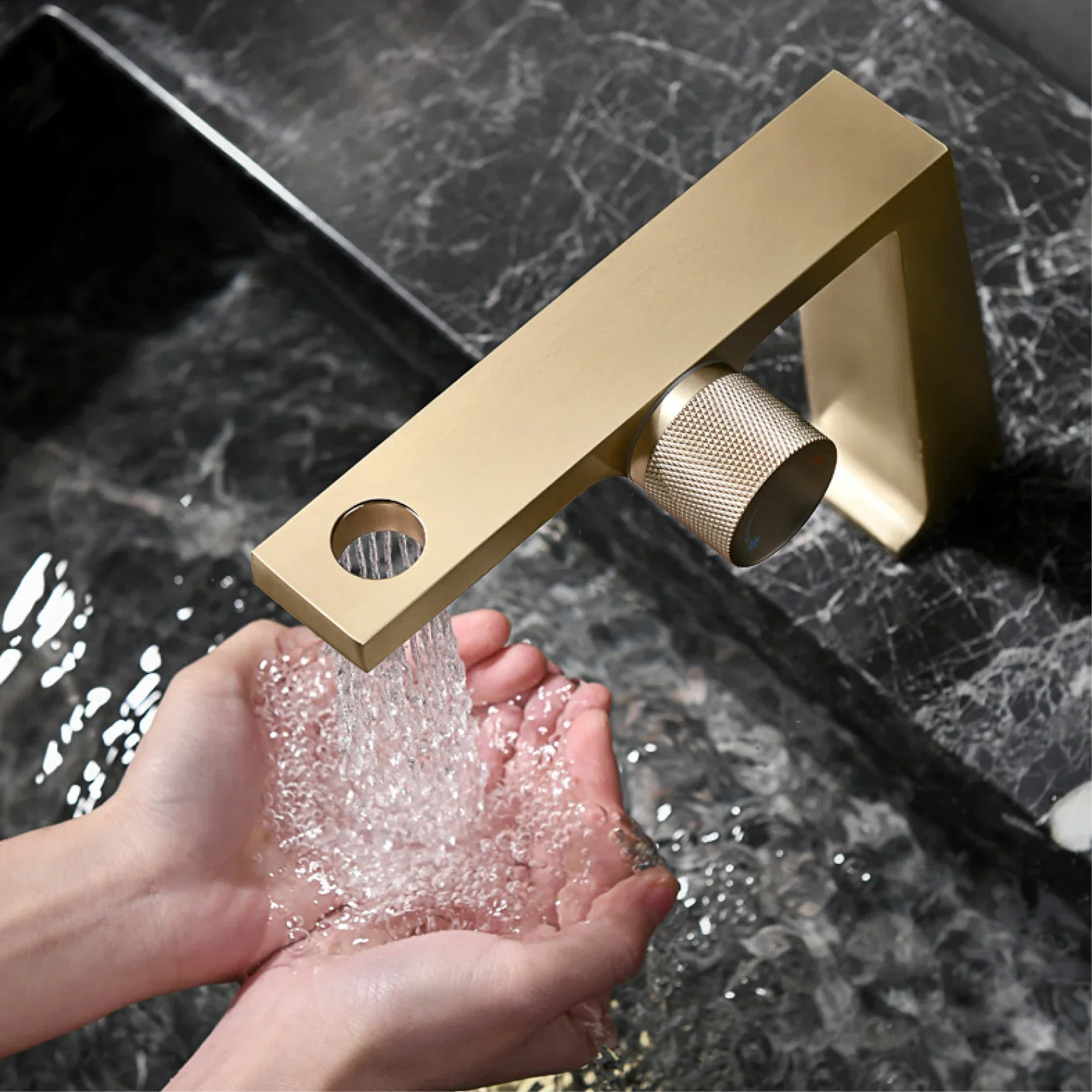 Elegant Touch Single Dual Control Bathroom Faucet - Image 6