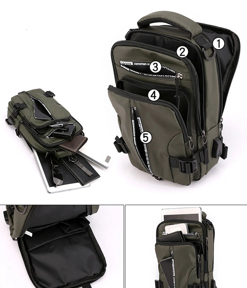 Elegant USB Charging Mini Crossbody Bag - Image 6