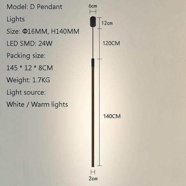 Elegant Vertical Atmospheric Floor Lamp - Image 5