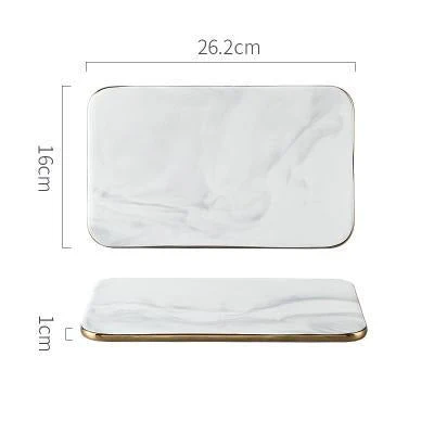 Elegant White Marble Ceramic Cutting Board - Image 10