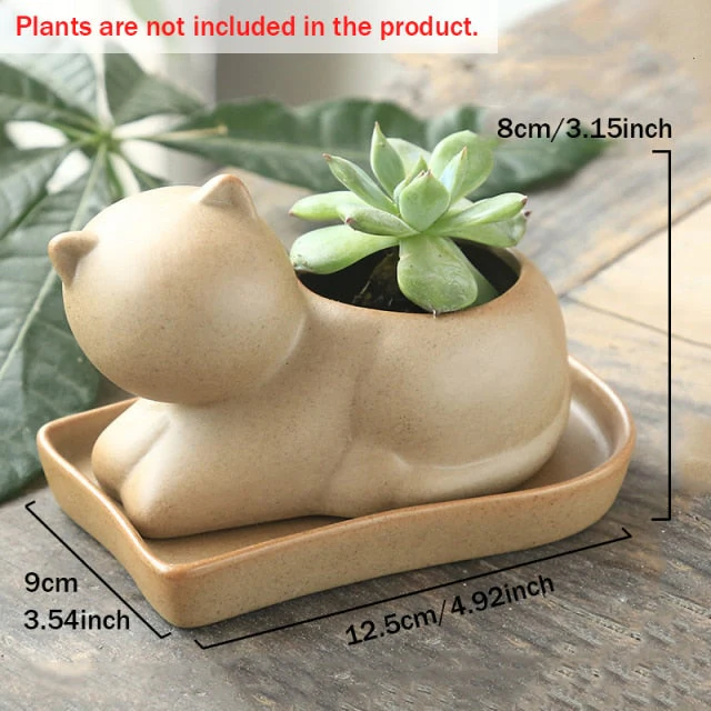 Elephant Minimal Ceramic Flower Pot - Image 12