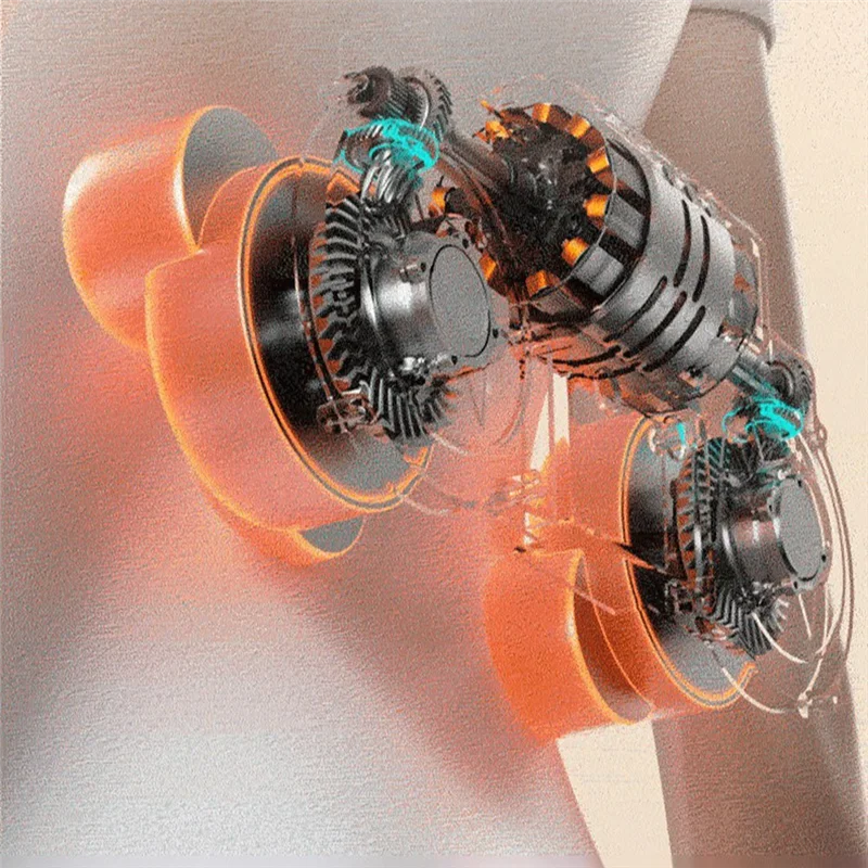 Ergonomic Back Support Heated Vibration Massager - Image 4