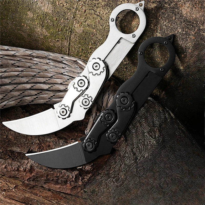 Ergonomic Handle Foldable Karambit EDC Knife - Image 2