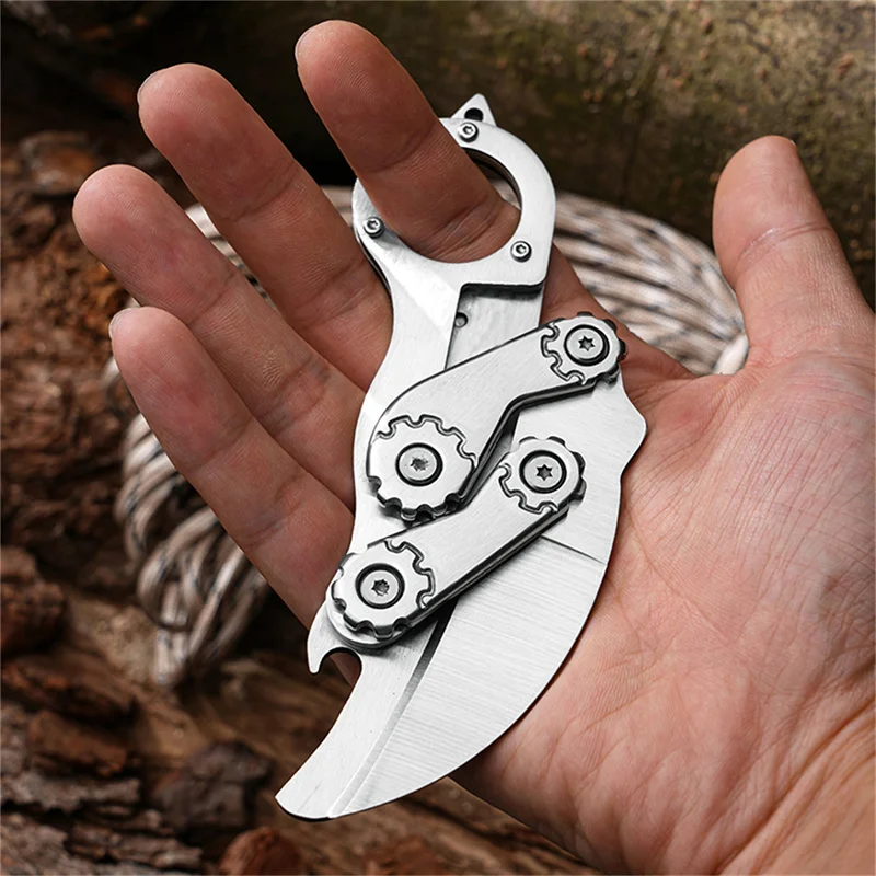 Ergonomic Handle Foldable Karambit EDC Knife - Image 4