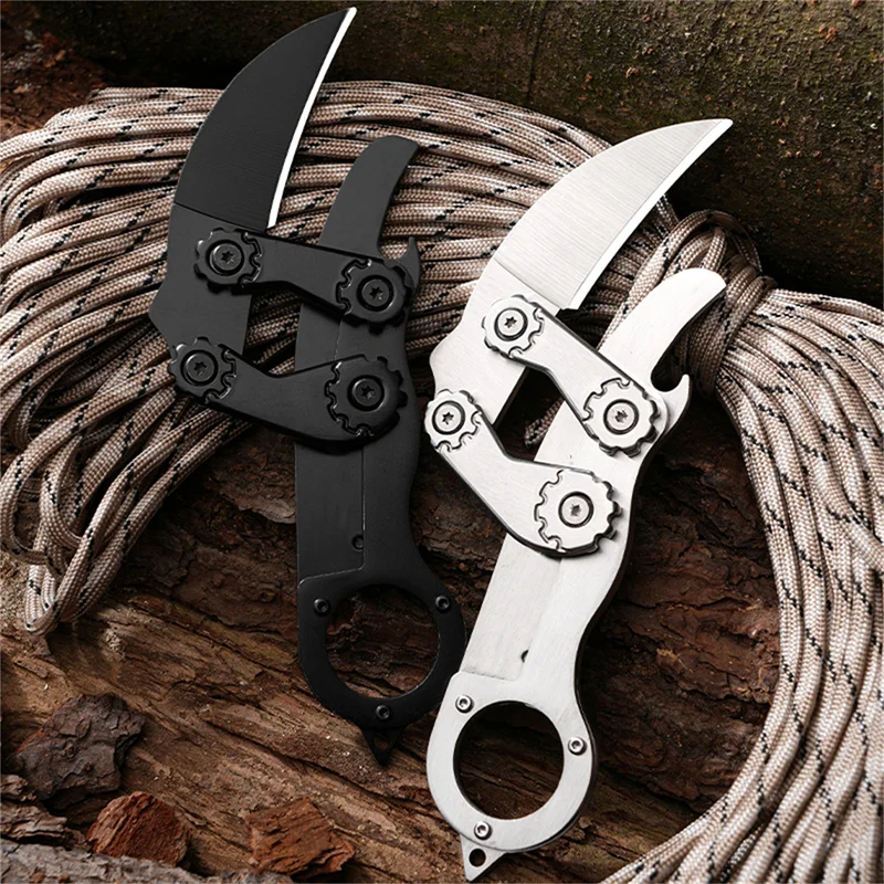 Ergonomic Handle Foldable Karambit EDC Knife - Image 6