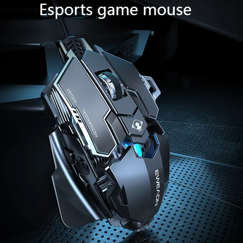 Ergonomic RGB Mechanical Metal Wired Gaming Mouse - Image 3