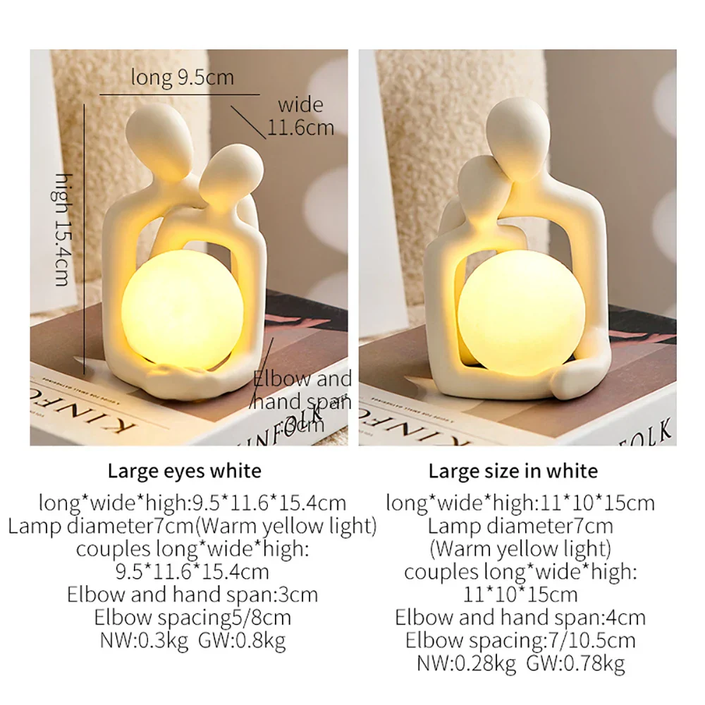 Eternal Bond Love Couple Night Decor Lamp - Image 5