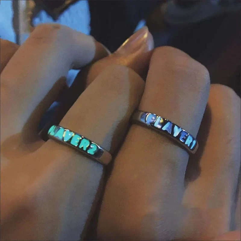 Eternal Love Luminous Heart Couple Gift Ring - Image 3