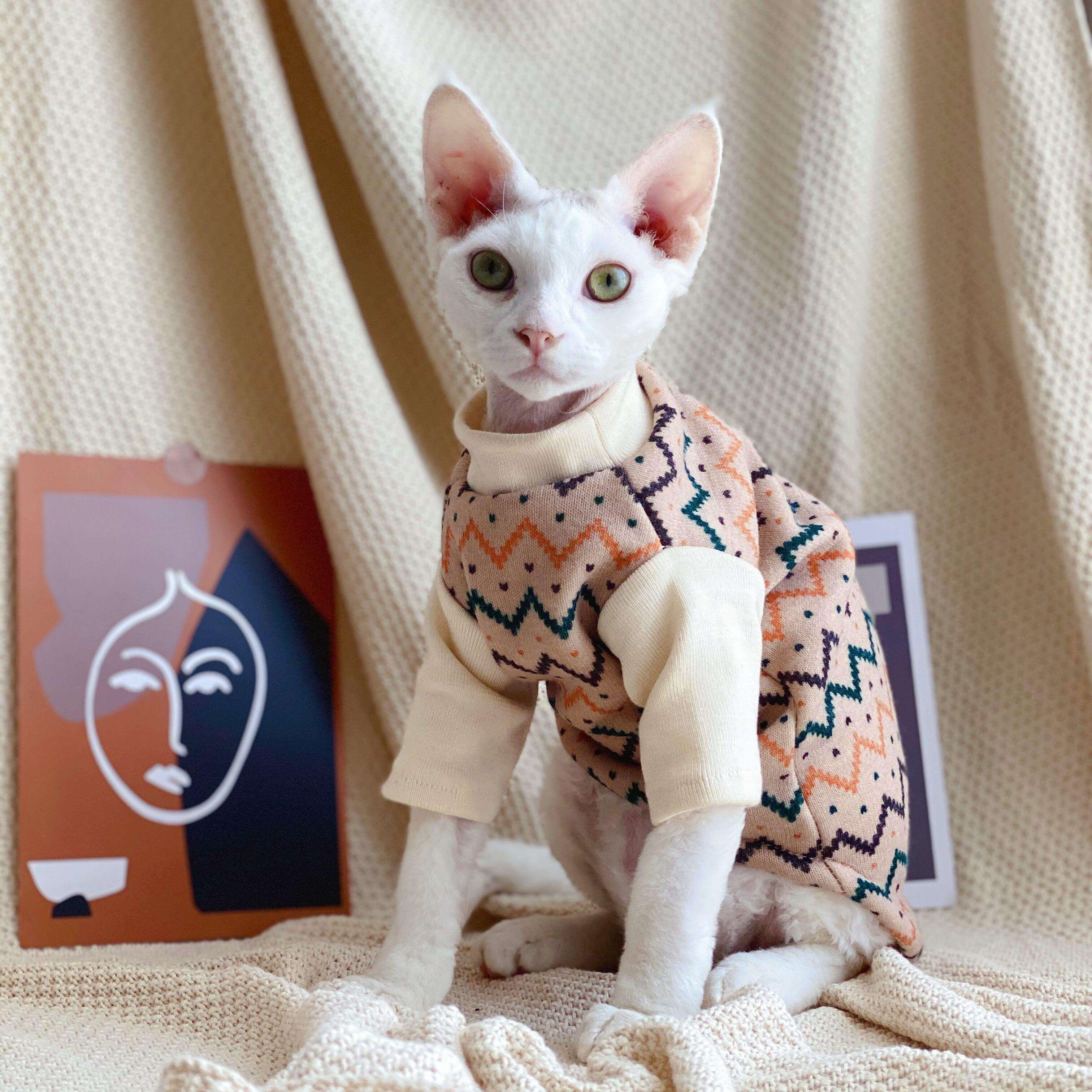Ethnic Hairless Cat Sweater - Image 4