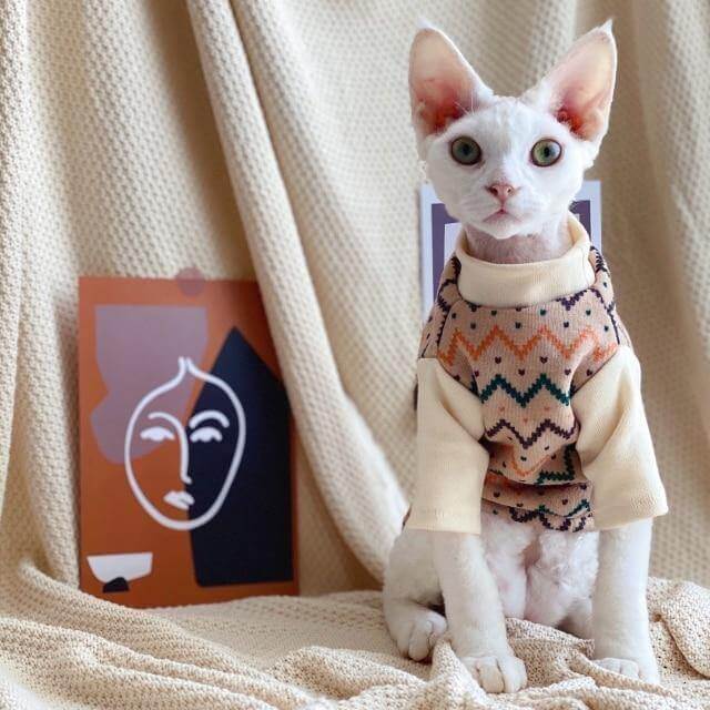 Ethnic Hairless Cat Sweater - Image 6