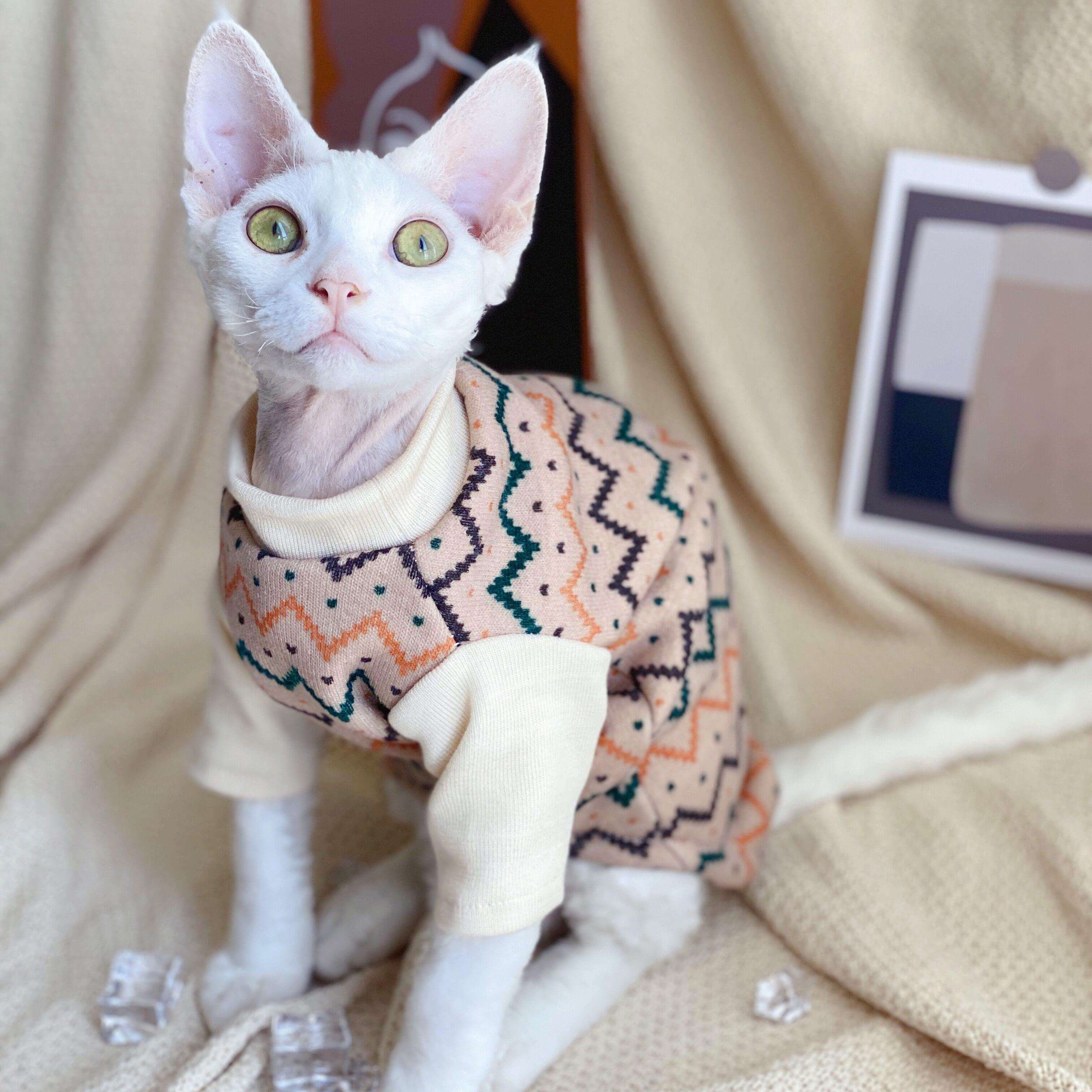 Ethnic Hairless Cat Sweater - Image 7