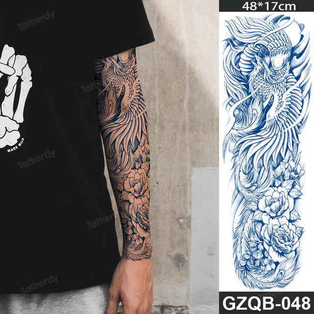 Ethnic Long Sleeve Semi-Permanent Temporary Tattoo - Image 15