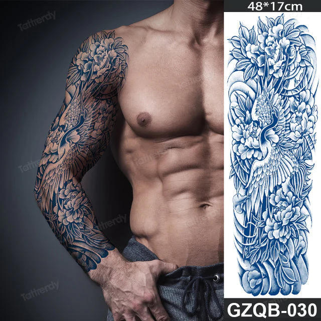 Ethnic Long Sleeve Semi-Permanent Temporary Tattoo - Image 8