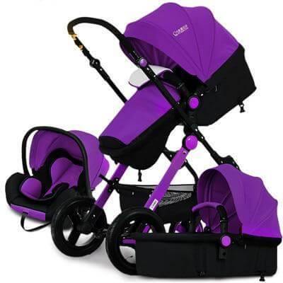 European 3 in 1 Baby Strollers with baby basket and carriage - Image 6