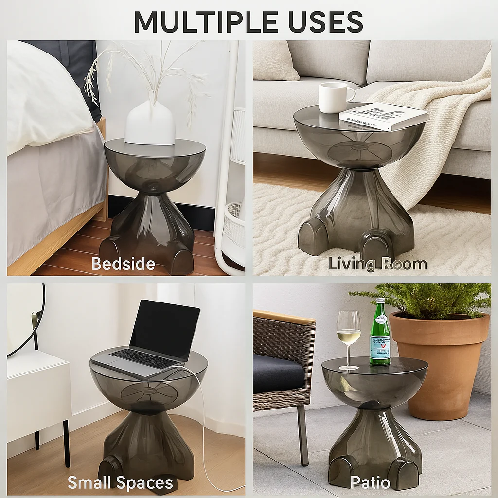 European Acrylic Transparent Space-Saving Coffee Table - Image 3