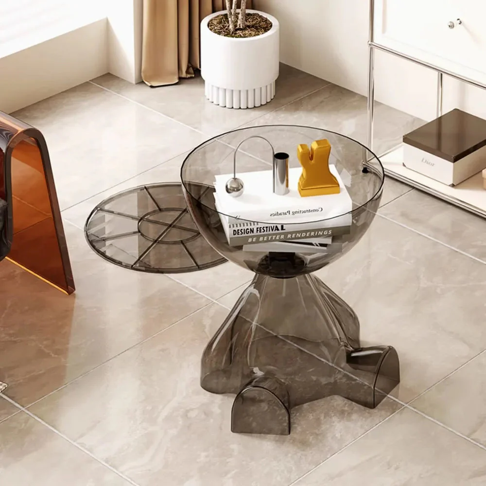 European Acrylic Transparent Space-Saving Coffee Table - Image 4