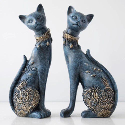 European Cute Resin Cat Figurines - Image 7