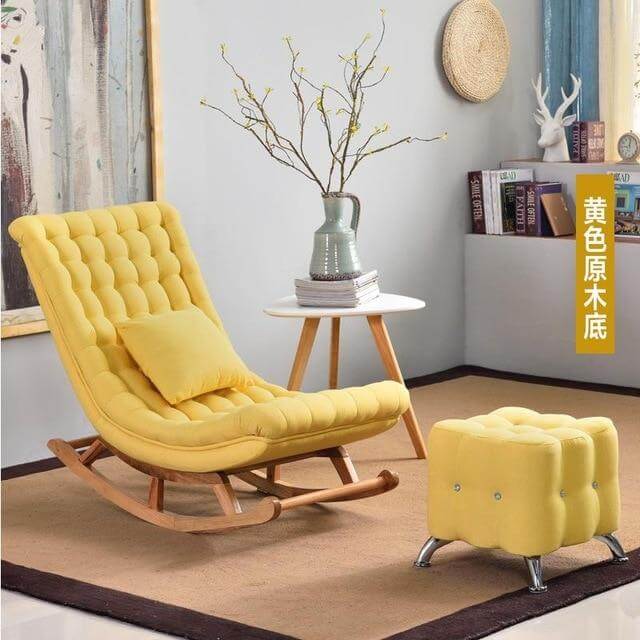 European High-end  Luxury Rocking Rocking Lounge Chair - Image 15