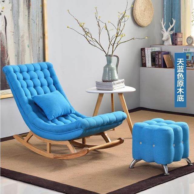 European High-end  Luxury Rocking Rocking Lounge Chair - Image 4