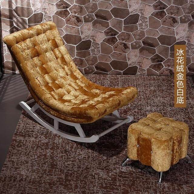 European High-end  Luxury Rocking Rocking Lounge Chair - Image 8
