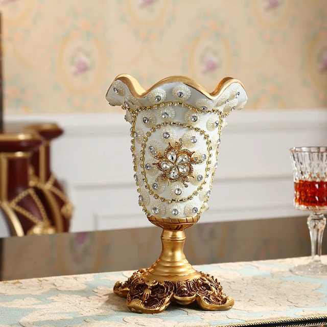 European Luxury Diamond Resin Vase - Image 5