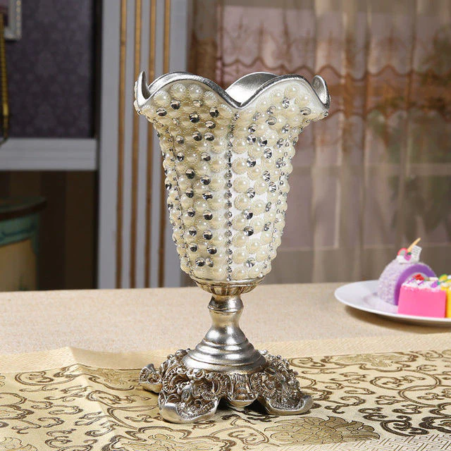 European Luxury Diamond Resin Vase - Image 6