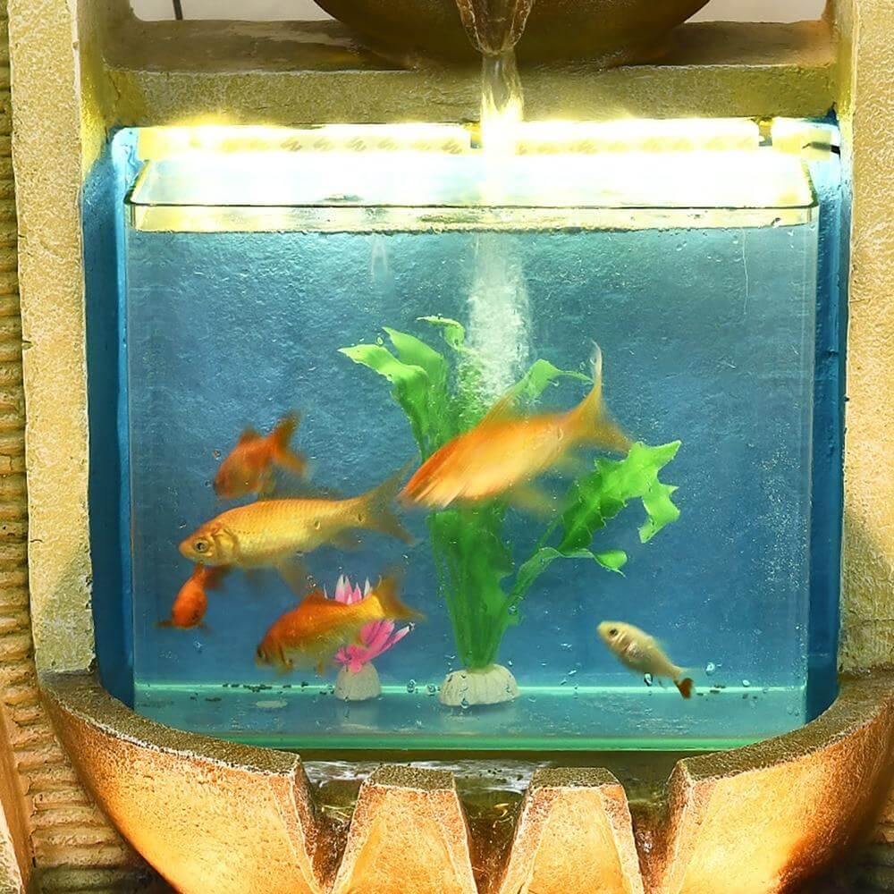 European Style Creative Fish Tank Decoration with Led Chandelier - Image 4