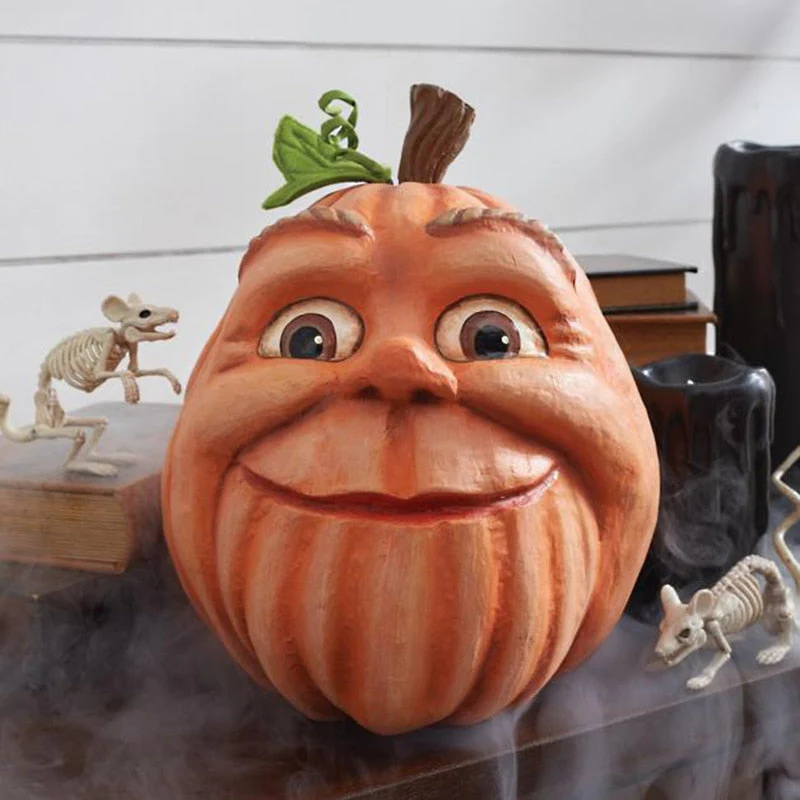 Expressive Pumpkin Faces Halloween Decoration - Image 6