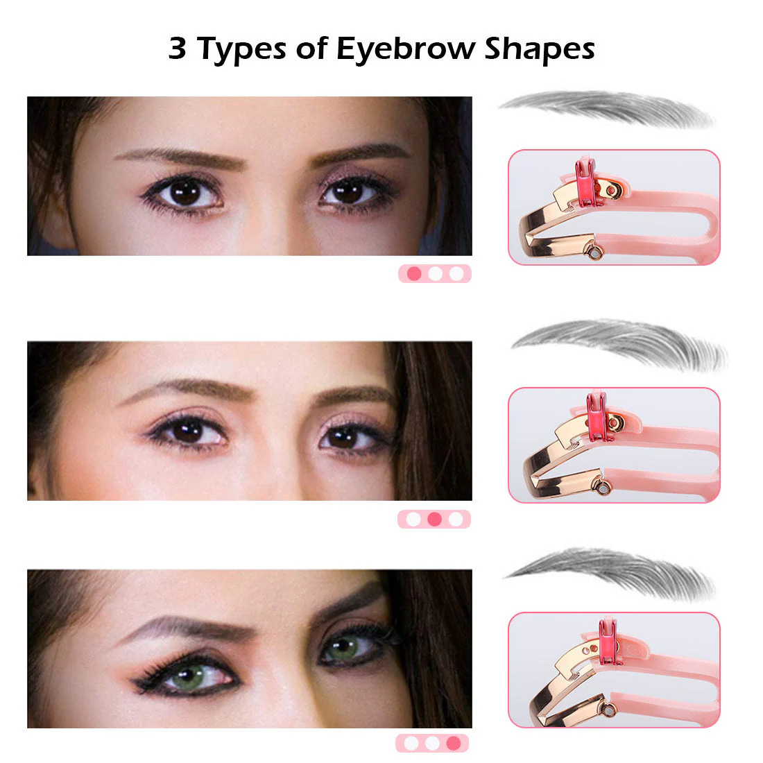 Eyebrow Styling Reusable Adjustable Stencil - Image 4