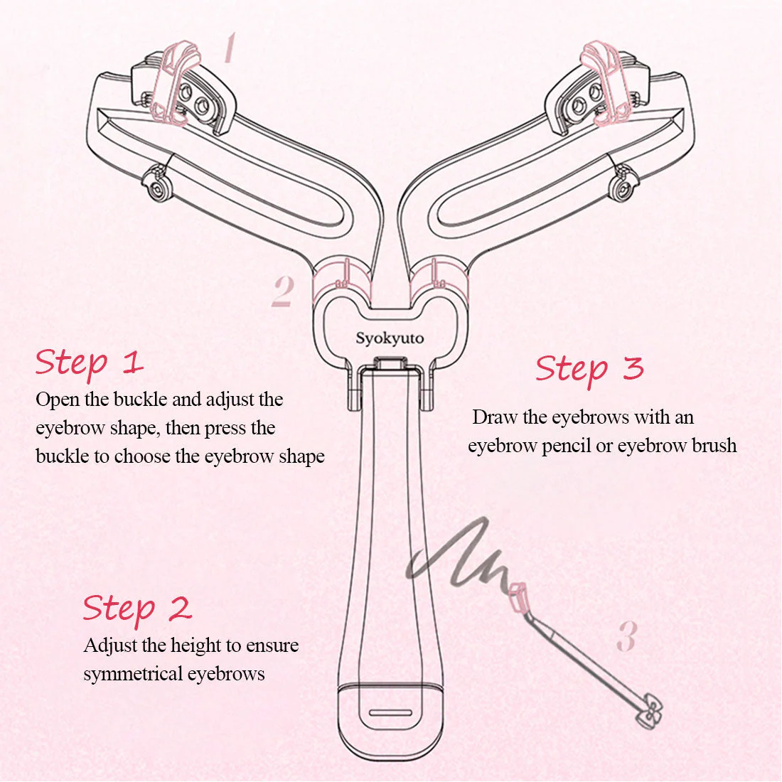 Eyebrow Styling Reusable Adjustable Stencil - Image 5